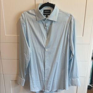 Bonobos Men's Sky Blue Subtle Patterned Dress Shirt